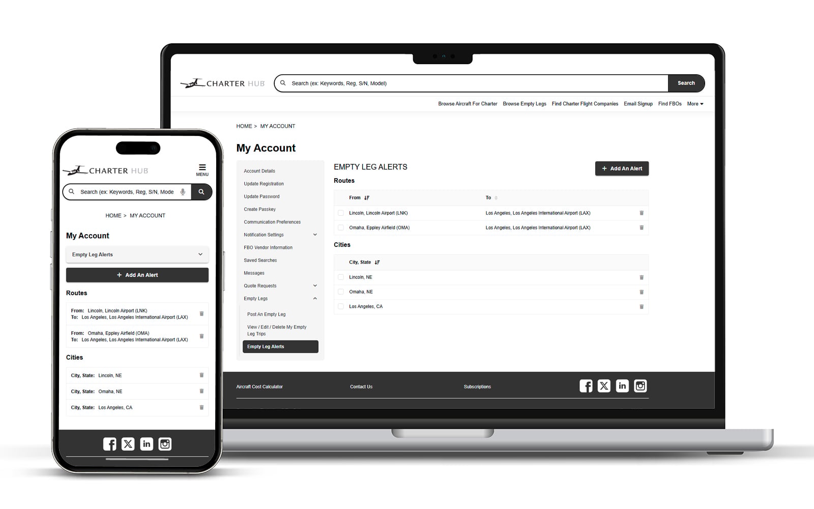 Laptop and phone mockup of the Post A Want-To-Buy Form